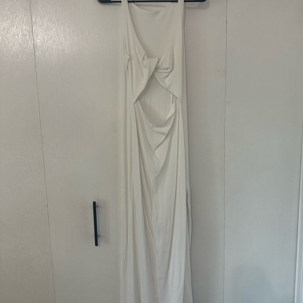 L*Space White Backless Dress